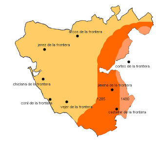 mapa pueblos de la frontera cadiz
